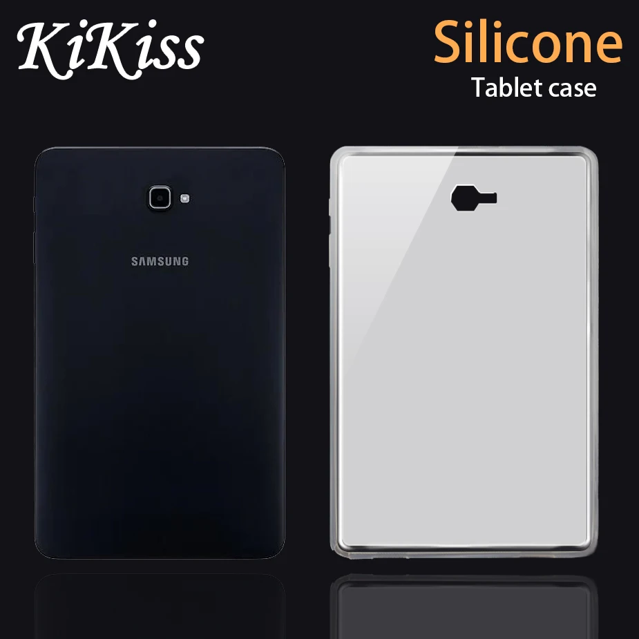 

KiKiss Case For Samsung Galaxy Tab A A6 10.1 SM T580 T585/A A2 10.5 T590/A 7.0 8.0 9.7 T280 T380 T550 Silicone Tablet Cover Case