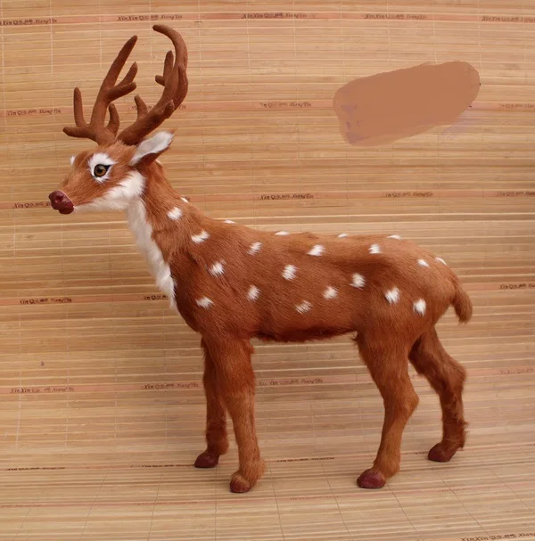 

simulation sika deer model large 40x17x48cm,polyethylene& furs handicraft Figurines home decoration toy gift a2059