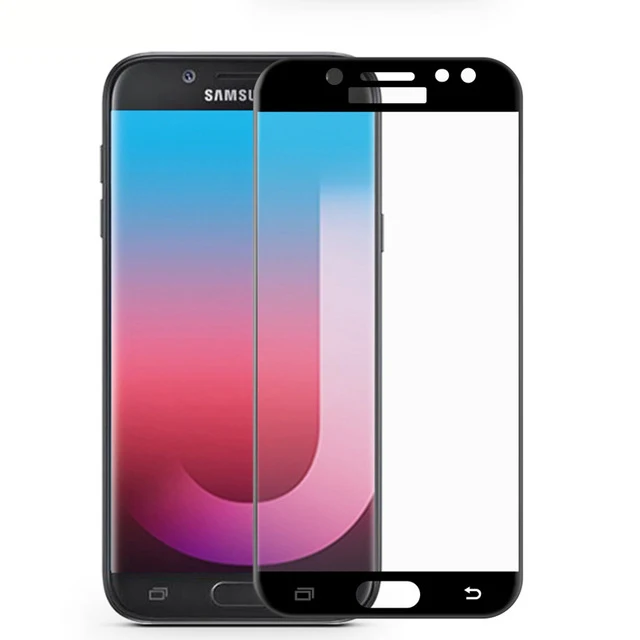 Закаленное стекло с полным покрытием для Samsung Galaxy J7 2017 защита экрана Защитная