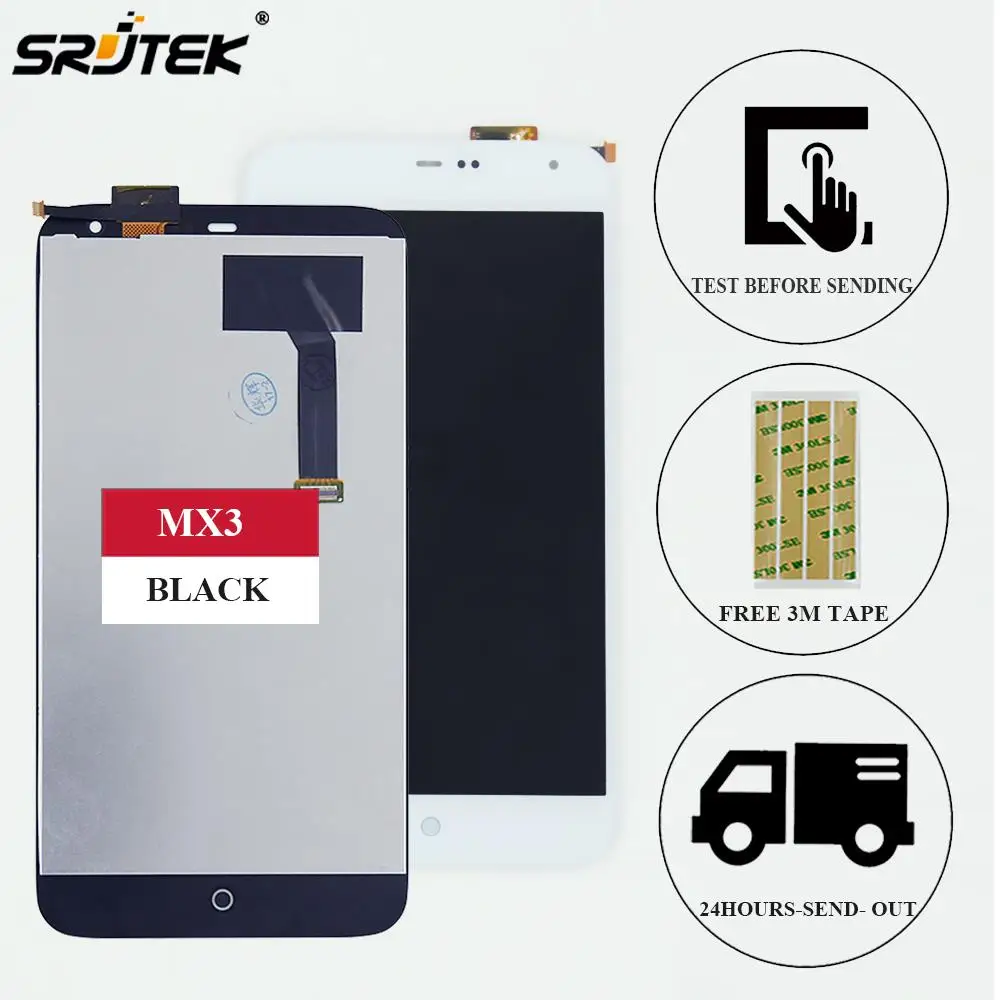 Srjtek для MEIZU MX3 M055 MX065 MX 3 ЖК-дисплей кодирующий преобразователь сенсорного экрана в