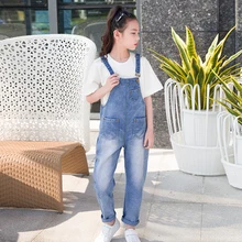 Комбинезон для девочек и мальчиков-подростков; одежда для детей; брюки на подтяжках; классические ковбойские комбинезоны; джинсы; брюки одноцветные; одежда