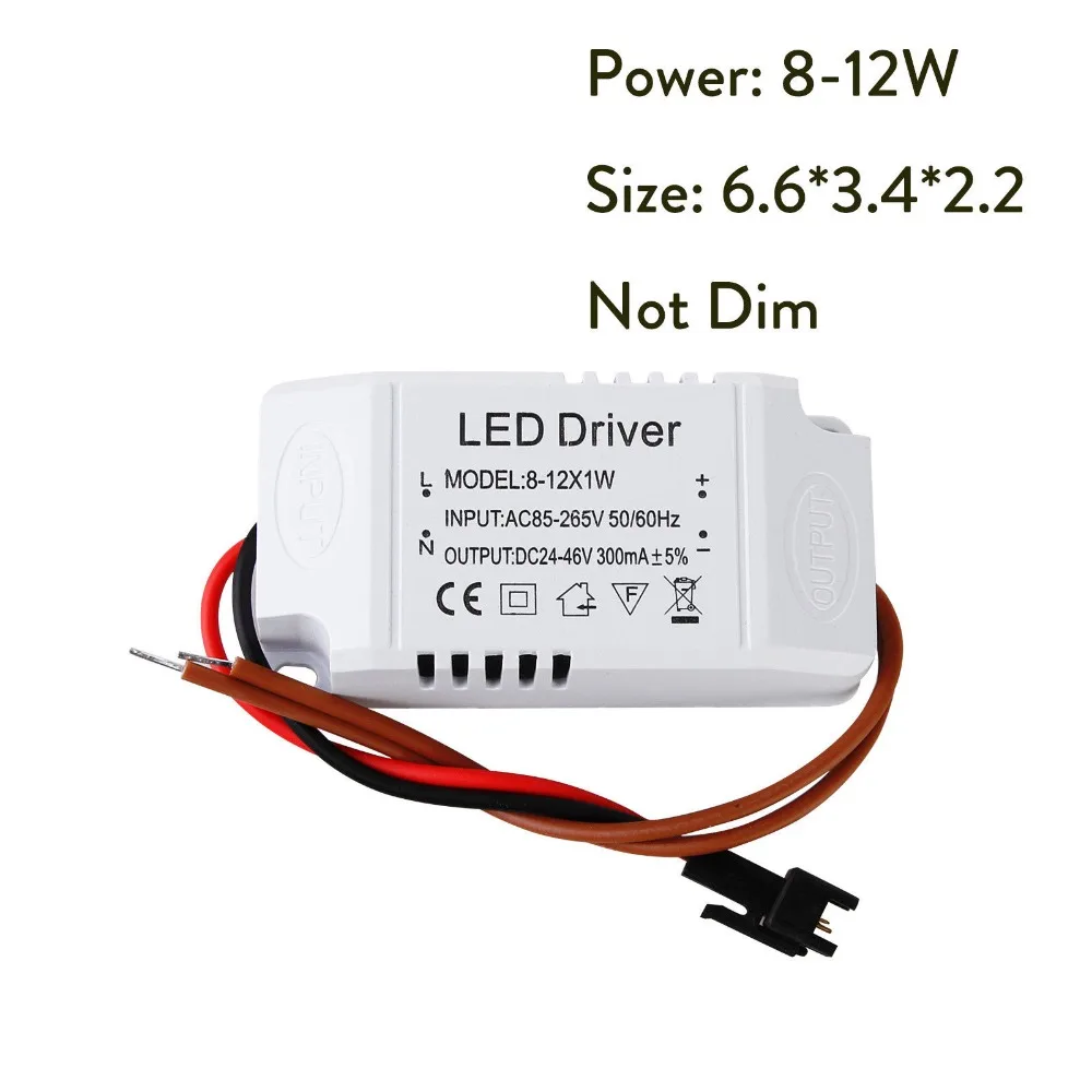Description Picture 6 of itemLED Constant Current Driver 85-265V 1-3W 4-5W 4-7W 8-12W 18-24W Power Unit Supply Light Transformers For LED Downlight Lighting