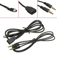 Car AUX Input Mode Cable + MP3 3.5mm Female Mountable Socket OEM For BMW E46 02-06