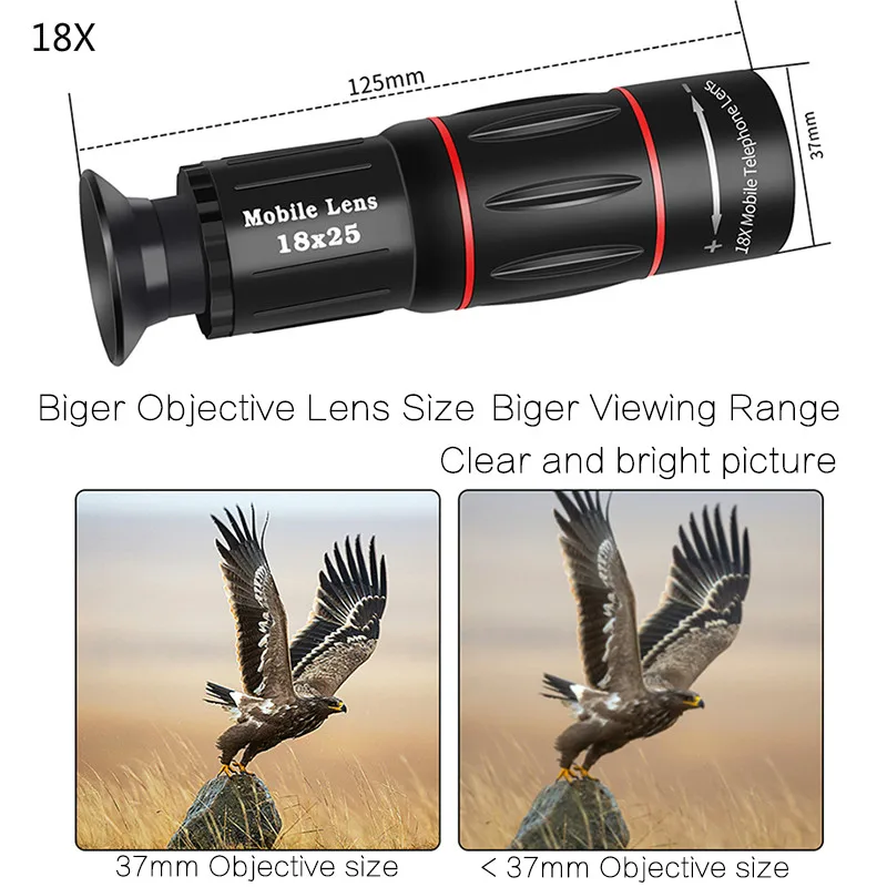 TOKOHANSUN كاميرا هاتف خلوي عدسة HD العالمي 18X 12X تلسكوب التكبير تلسكوب الهاتف المحمول عدسة ل فون X Lg الهواتف الذكية TOKOHANSUN كاميرا هاتف خلوي عدسة HD العالمي 18X 12X تلسكوب التكبير تلسكوب الهاتف المحمول عدسة ل فون X Lg الهواتف الذكية