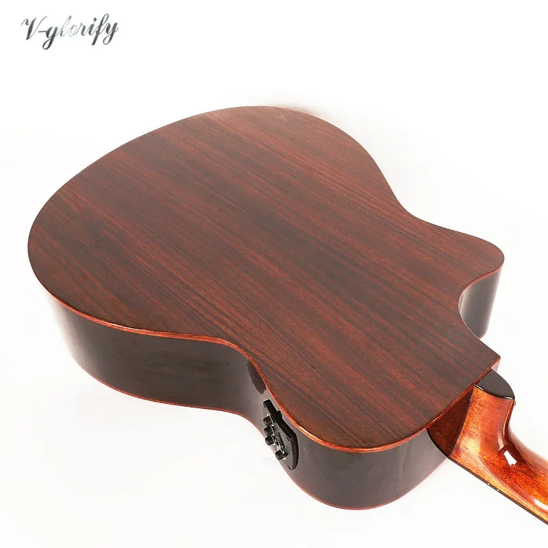 hand made flame maple acoustic guitar with electric tuner factory made hand made flame maple acoustic guitar with electric tuner factory made