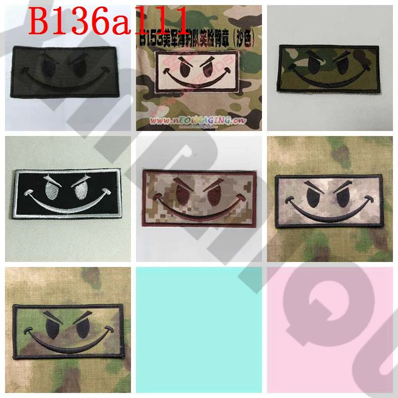 

Embroidery patch DEVGRU NSWDG SealTeam6 Smiling face Military Tactical Morale