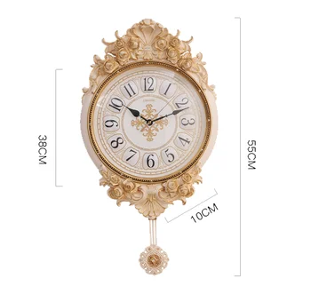 

Creative Retro Wall Clock Living Room Bedroom Wall Decoration Clocks Nostalgic Ornaments Wall-mounted Pendant Clocks Pendulum