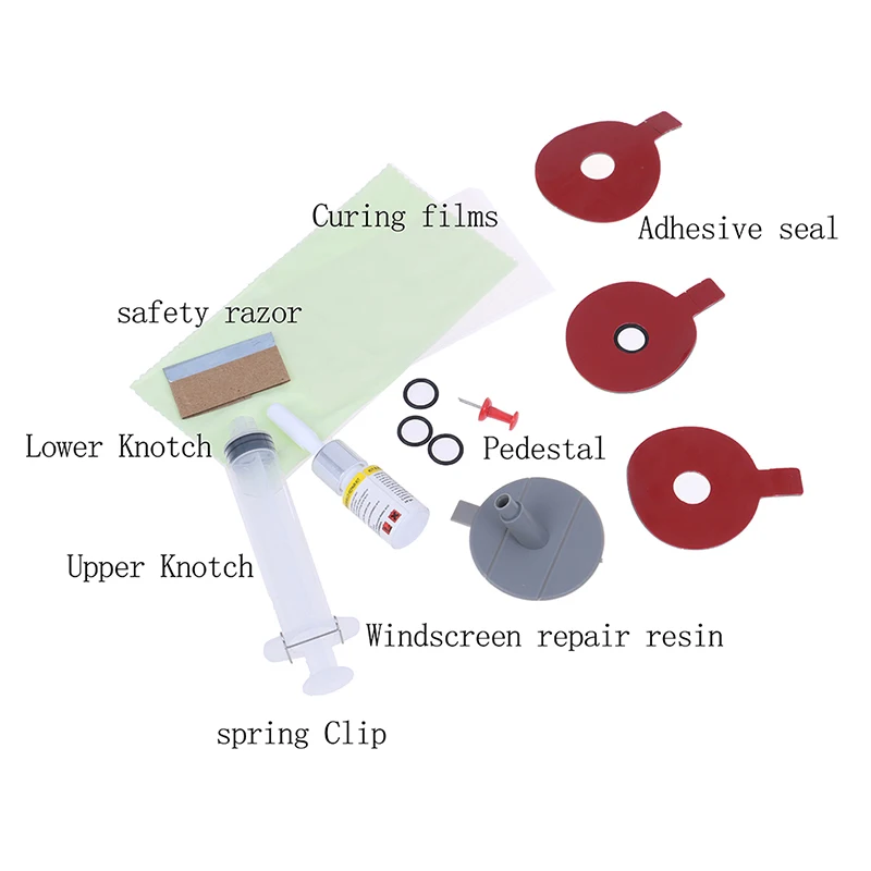 Автомобильное стекло ветровое стекло ремонт лобового стекла набор для чип трещины защитный