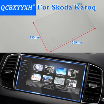 

QCBXYYXH Car Styling 9 Inch GPS Navigation Screen Glass Protective Film For Skoda Karoq Control of LCD Screen Car Sticker
