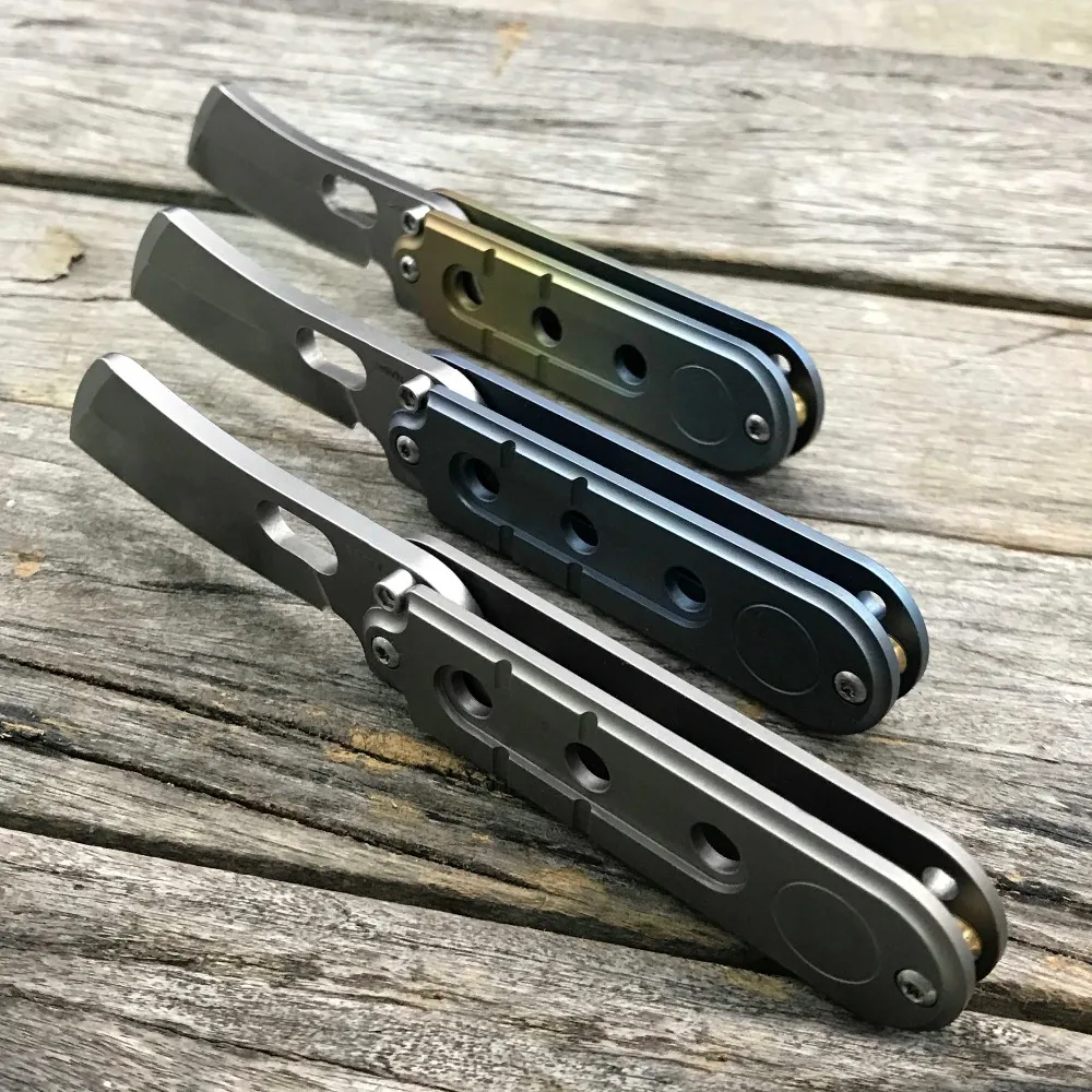 LDT Bean складные ножи Мини Мясник S35VN лезвие титановая ручка выживания SR карманная цепочка для ключей походный Охотничий Нож EDC инструменты