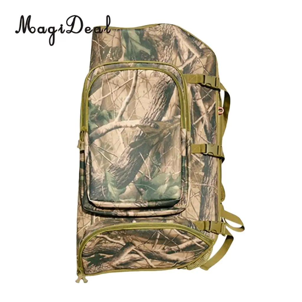 MagiDeal Perfeclan Nylon Hunting Archery Bow Backpack Bag Compound Bow Holder Case 600D Nylon for Camping Hiking Travell