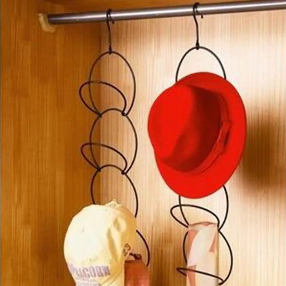 

AsyPets Creative Multilayer Scarf Baseball Cap Hat Holder Rack Organizer Storage Door Closet Hanger-30