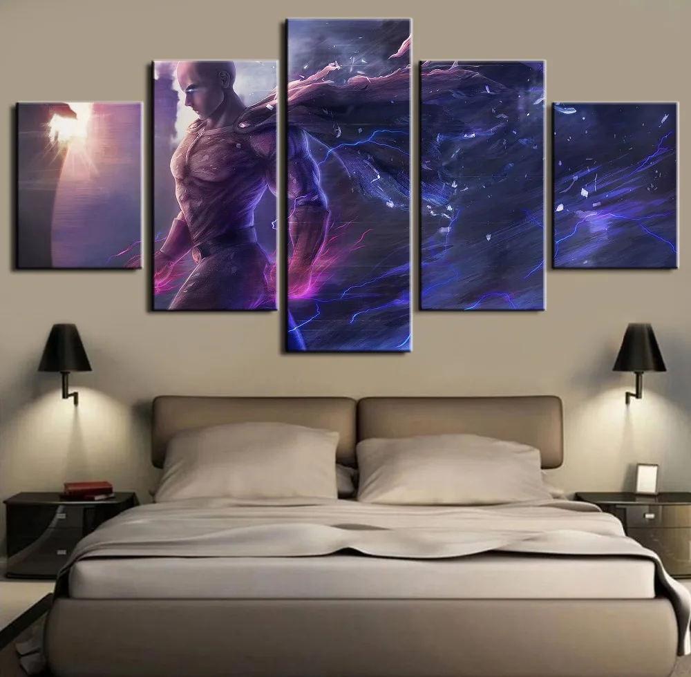 

ONE PUNCH-MAN Anime Canvas Wall Art For Living Room Paintings on Canvas Wall Art for Modern Home Decorations Wall Decor Artwork