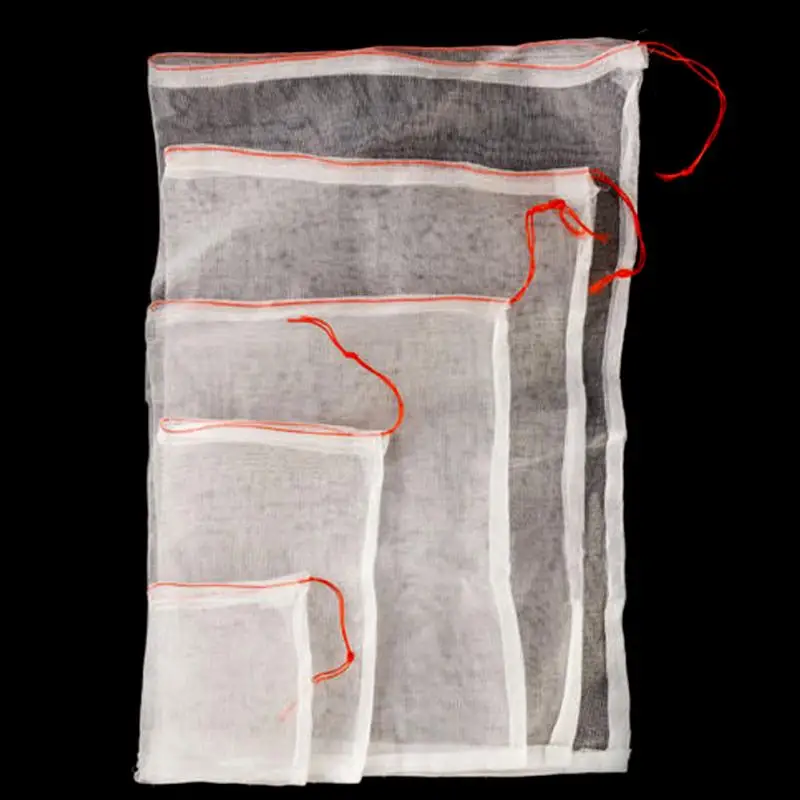10 шт./лот, садовые горшки, сумки для выращивания растений, от насекомых, вредителей, птиц, растений, фруктов, защита, шнурок, Сетчатая Сумка, Прямая поставка#0526