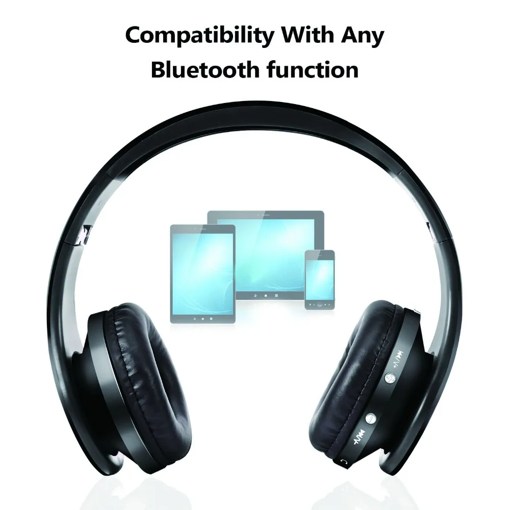 NX-8252 Foldable Stereo Active Noise Cancelling Wireless Bluetooth Headphones Headset Sadoun.com