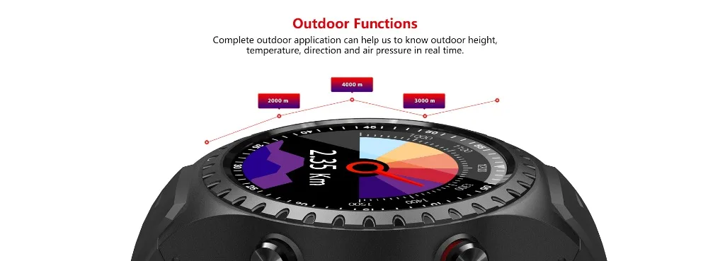 Модернизированные модные умные часы gps сердечного ритма Смарт-часы управление музыкой погоды, наручные часы-Компас поддержка sim-карты