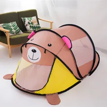 Портативная детская кровать с героями мультфильмов, Игровая палатка в детской комнате, нетоксичное пространство, открытый лагерь, Tipi, складная дорожная игровая площадка, сетка от комаров для детской кроватки