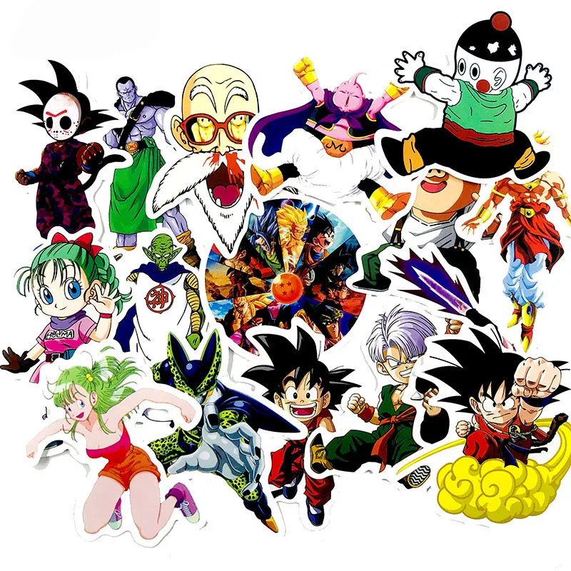 50 PcsJapanese classic animation dragon bead серия стикер для ноутбука сумка компьютерный СКЕЙТБОРД