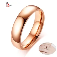 585 złota róża Tone obrączki pierścień dla kobiet człowiek ze stali nierdzewnej Anel Anillo(China)