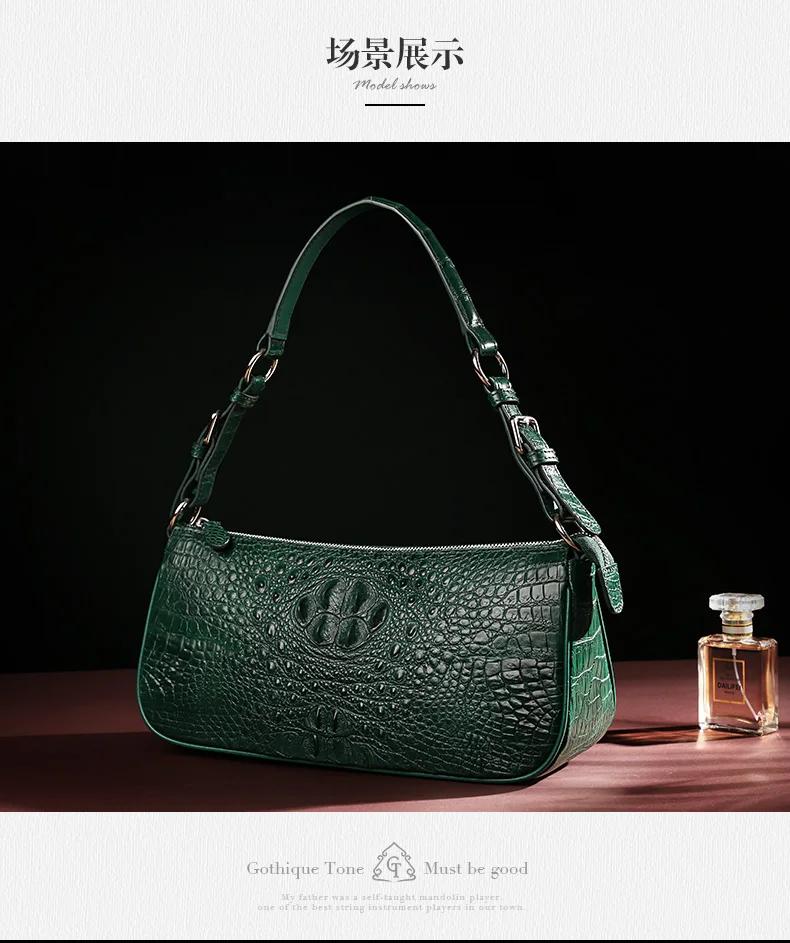 Couro de Crocodilo Bolsa de Couro Bolsa de Ombro Bolsa de Couro de Crocodilo do Bolsa para Mulheres Gete Novo Crossbody Bolsa Moda Lady Satchel de do para Mulheres 5 couro bolsa de ombro crossbody bag moda
