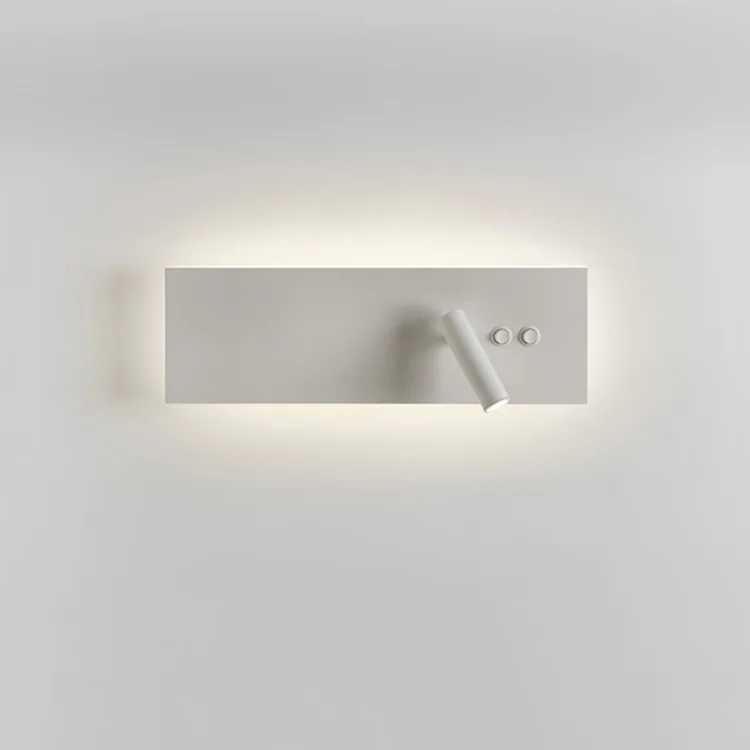 

Hot 2018 modern minimalist double lamps double switch bedroom LED wall lamp hotel bedside reading lamp bedside lamp