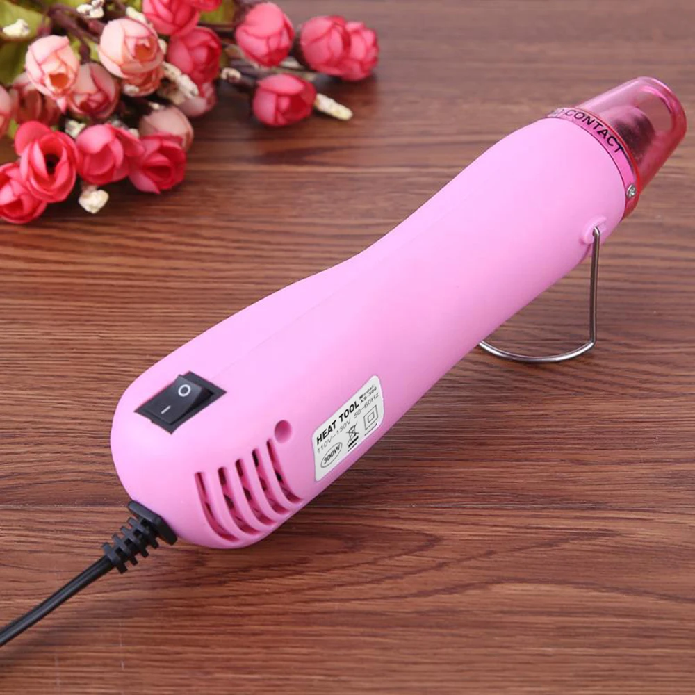 

300W Electric Heat Machine Handheld Heat gun Temperature Blower with Supporting Seat Shrink Plastic Hot air gun For DIY Tools