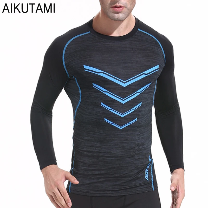 Muscle Dry Fit Men Running Shirts Sport Shirt Men Compression T Shirt