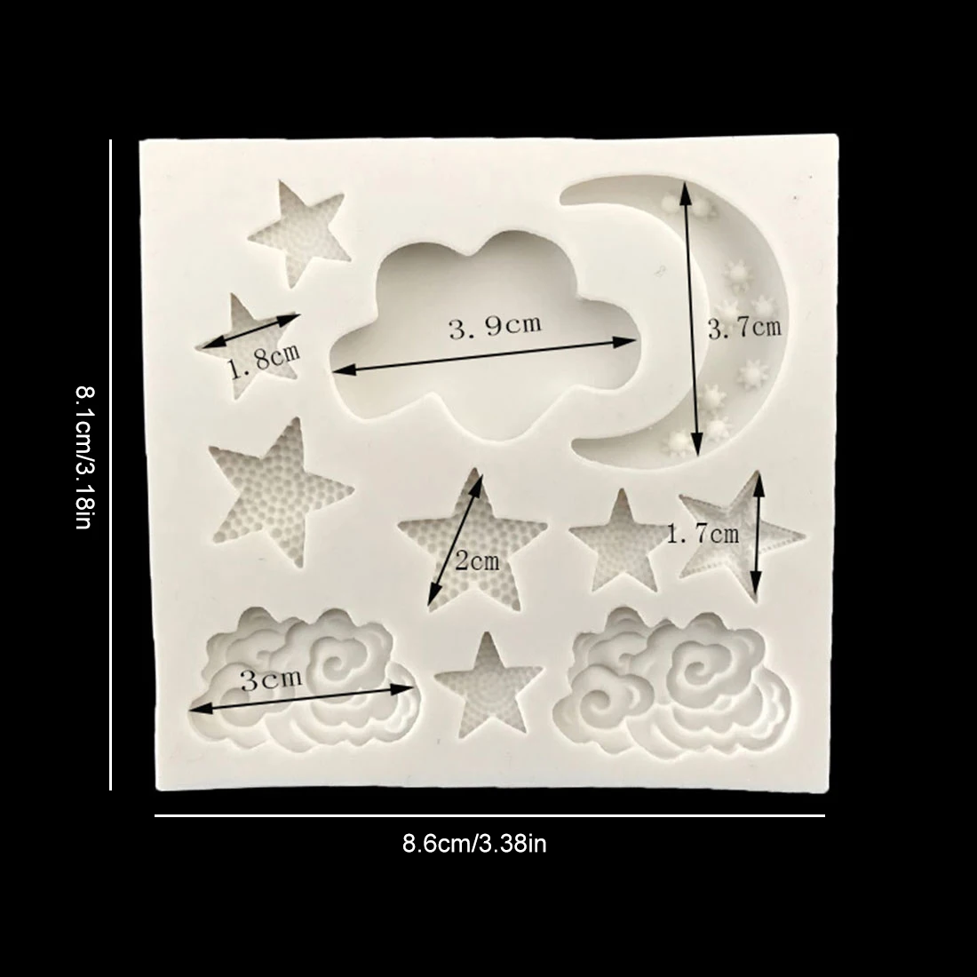 Кухня Серии облако звезда Луна силиконовая форма помадка форма для украшения торта инструменты форма для шоколадной мастики