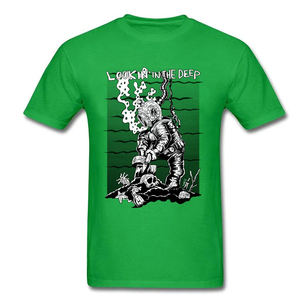  Men T-Shirt Deep Diver Birthday Tops Shirt 100% Cotton O-Neck Short Sleeve Europe Tee-Shirts Summer Free Shipping Deep Diver green