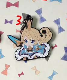 Оригинальный японский аниме брелок Granblue Fantasy резиновый силиконовый с милым