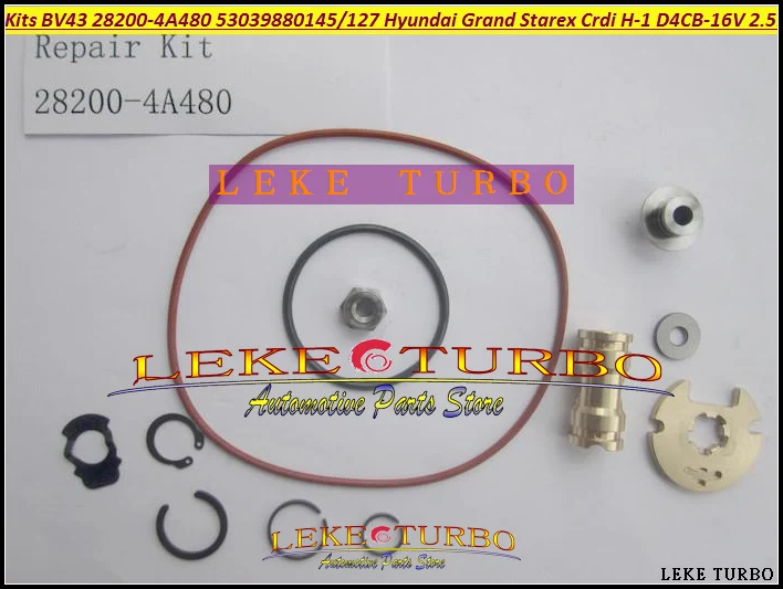 Turbo Rebuild Repair kit BV43 28200-4A480 53039880145 53039880127 Turbocharger For Hyundai Grand Starex CRDI H-1 D4CB 16V 2.5L (2)