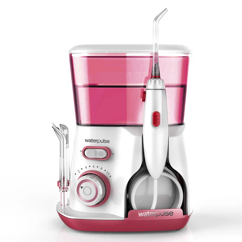 

Family Water pulse Oral Irrigator 5pcs Tips Tooth Cleaner Water Flosser Floss 800ml Oral Hygiene Dental Teeth Cleaning Machine