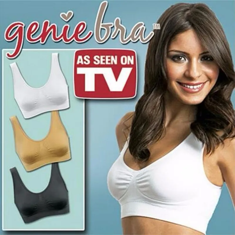 3 pièces/ensemble sexy genie soutien-gorge avec coussinets sans couture push up soutien-gorge grande taille sous-vêtements sans fil soutien-gorge noir/blanc/nude