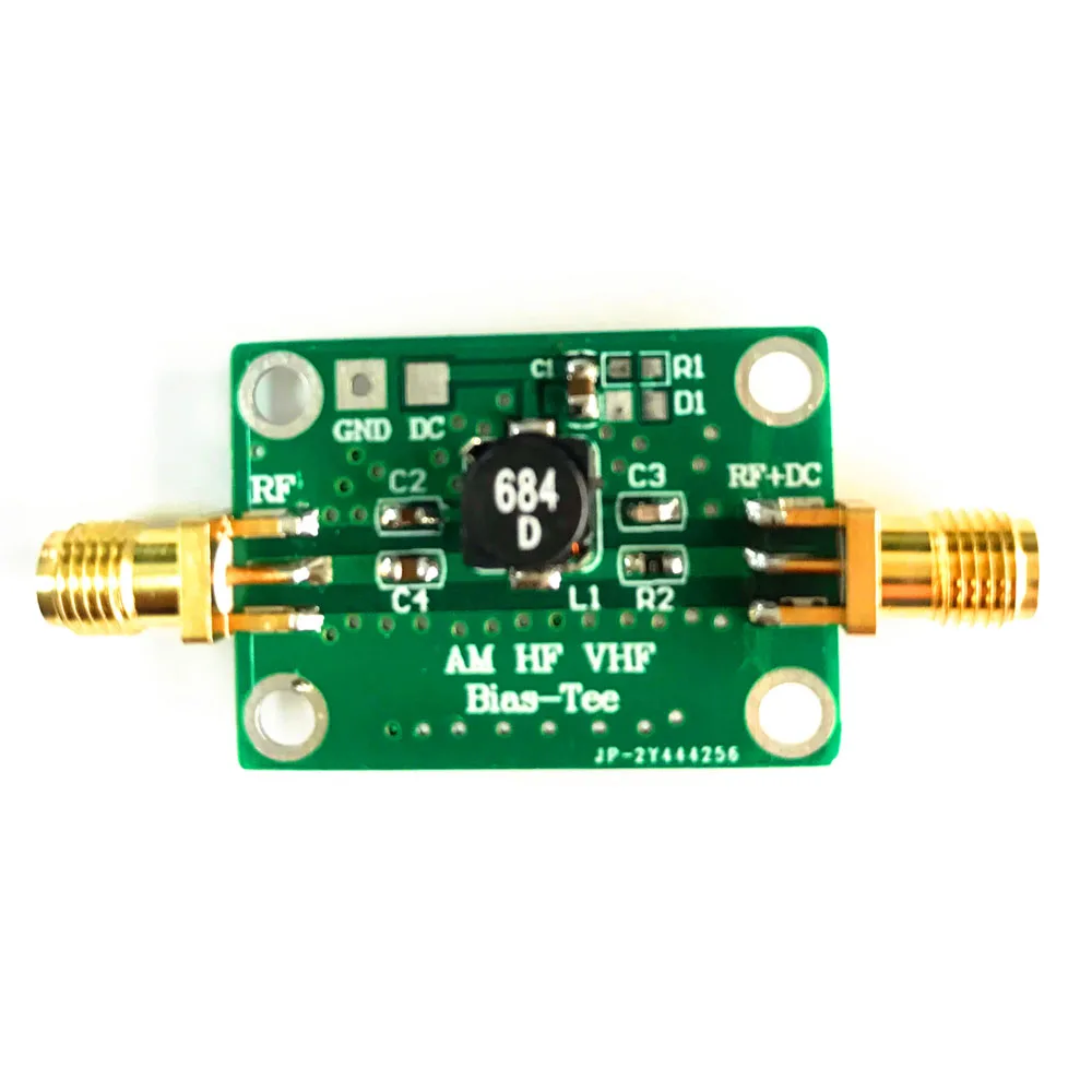 

Bias Tee 25K-100MHz RF Biaser DC blocker Coaxial feed FOR VHF HF AM HAM radio RTL SDR LNA Low Noise Amplifier BiasTee