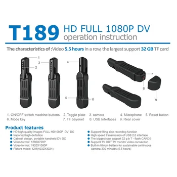 Newly HD 1080P Mini USB Camera Recorder Digital Video DVR Wearable DV Cameras