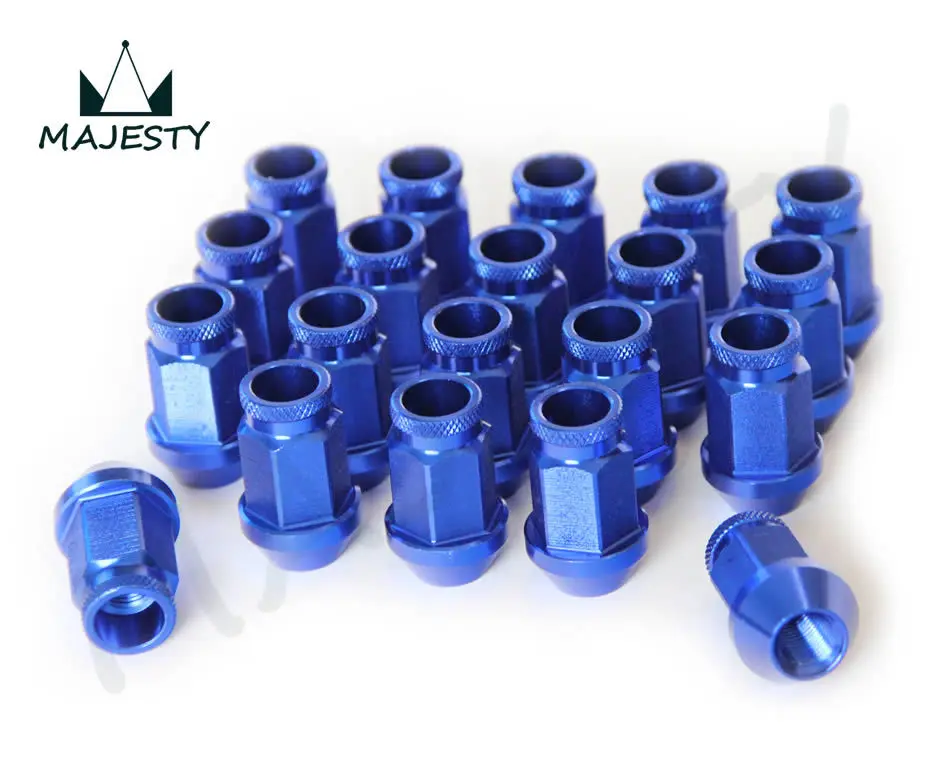 JDM Aluminum ALLOY LUG NUT RACING WHEEL NUTS P 1.5 X M12 D1 SPEC 20PCS