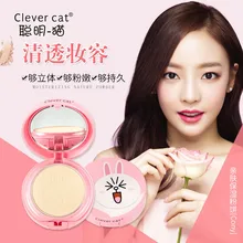 Основа для лица прессованная пудра матовая Мерцающая палитра консилер контур милый мультфильм отбеливающая основа пудра