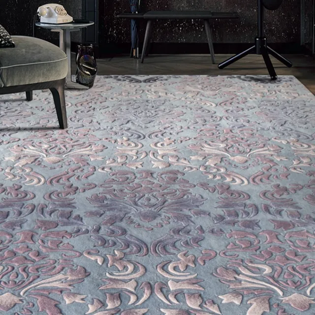 Romantic 3D pattern wedding carpet ,big size luxury wool thicken handmade living room rug, home decoration carpet 1