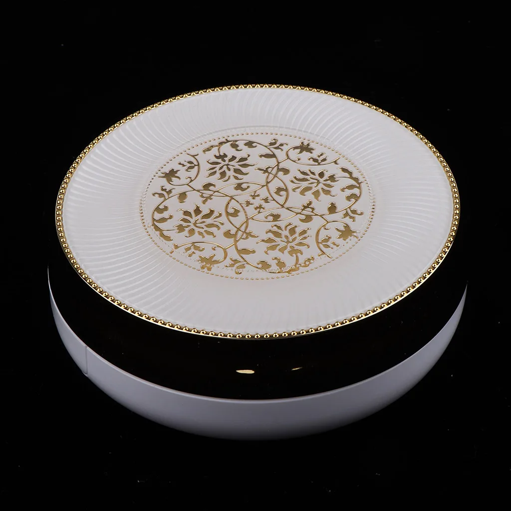 Empty Sponge Air Cushion Powder Foundation Puff Box BB Cream Container Case w/Internal Case,Sponge,Puff,Mirror for Cosmetics DIY