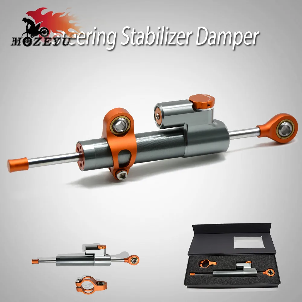 

Universal Motorcycle Damper Steering Stabilize Safety Control For 390 200 125 RC 390 200 125 990 Adventure 690 RV8
