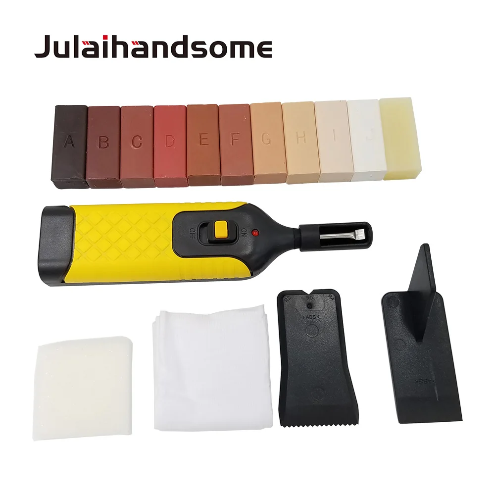 Miglior Pavimento in laminato Kit di Riparazione 11 di Colore Blocchi di Cera per la Riparazione Danneggiato Laminato Pavimenti In Cucina Piani di Lavoro