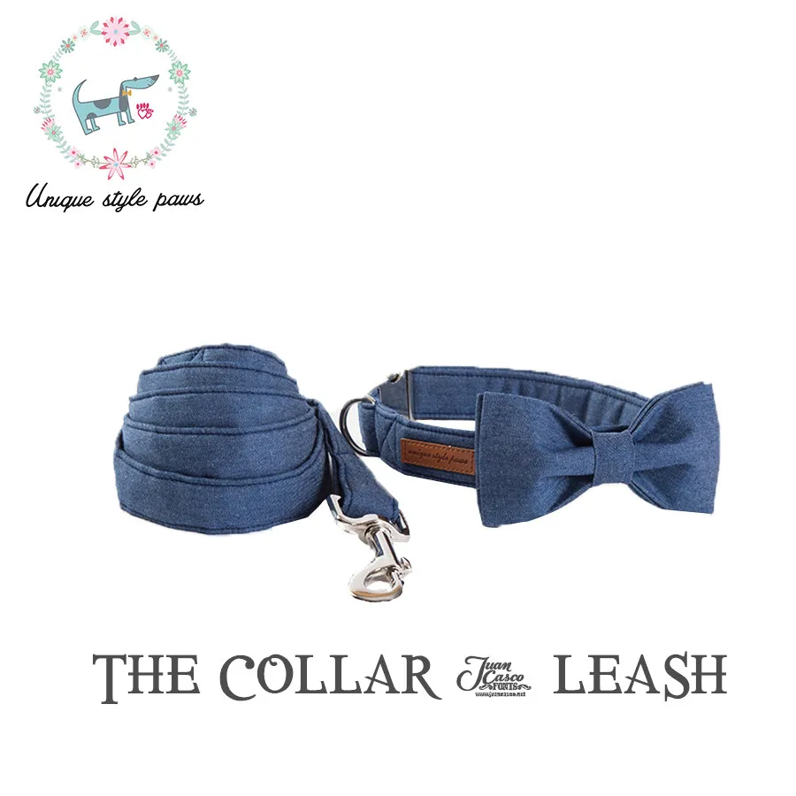 

Собачий воротник Перро и поводок набор с галстуком-бабочкой ковбойский питомец Регулируемая мода для собаки и кошки
