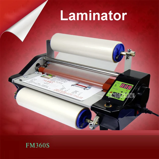 CNC stepless speed modulation FM360S Hot&Cold Laminator hot mounted
