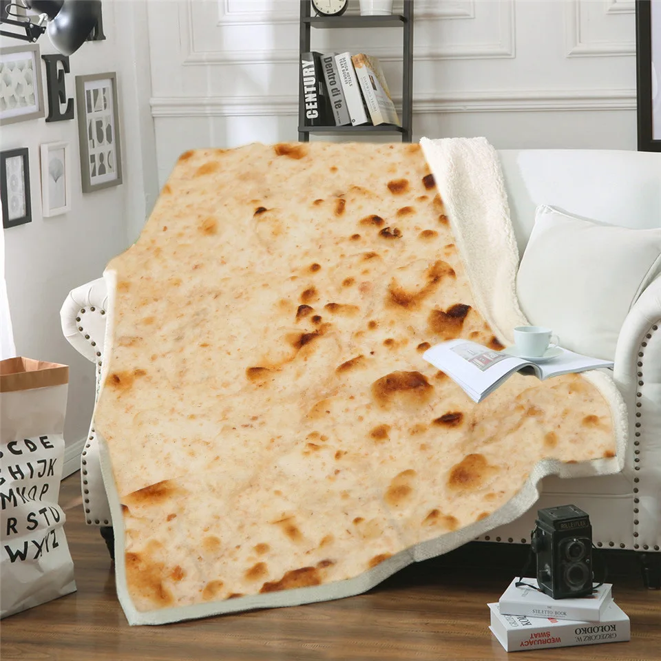 Food Throw Flour Tortilla Throw Blanket Novelty Thicken Blanket Adult/Kids Beach Bed Blanket for All Season Bed, Chair, Couch Food Throw Flour Tortilla Throw Blanket Novelty Thicken Blanket Adult/Kids Beach Bed Blanket for All Season Bed, Chair, Couch