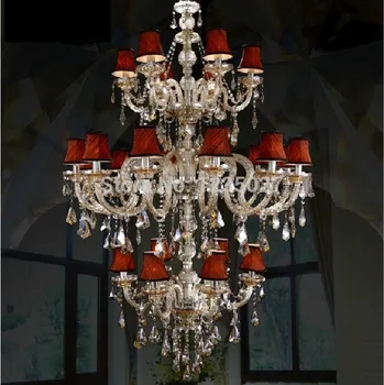 

Hot Selling Champagne Factory direct Contemporary Traditional Crystal Chandelier Lighting JP8472/6+12+6L D1100MM H1900MM AC