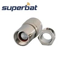 Superbat 10 шт. радиочастотный коаксиальный Разъем N Зажим штекер для кабеля RG214, RG8, LMR400