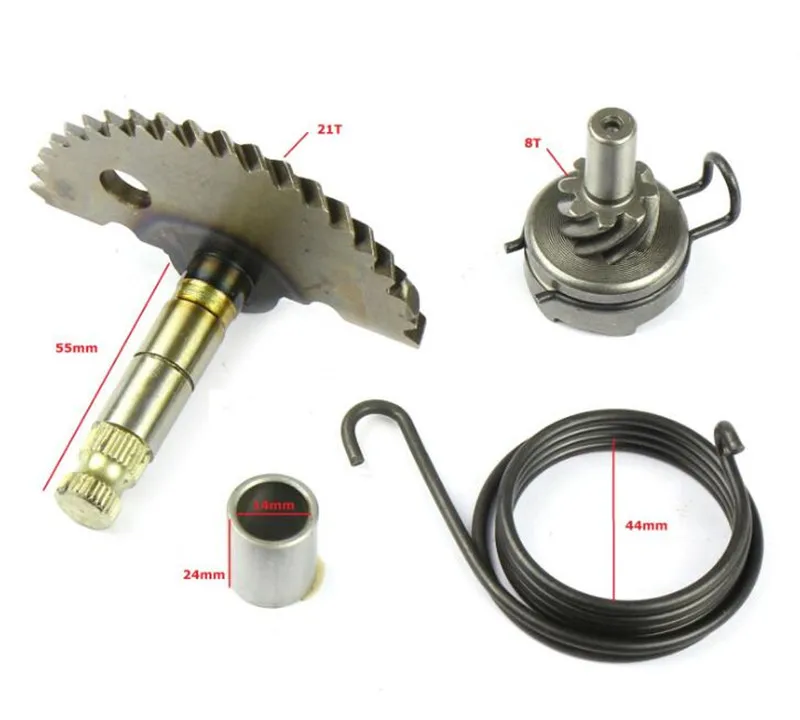 Kick Start Gear Kits with Spring washer for gy6 Scooter 48cc Engine