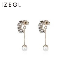 ZEGL Barokke imitatie parel oorbellen 2019 nieuwe oorbellen voor vrouwen temperament retro oorbellen(China)