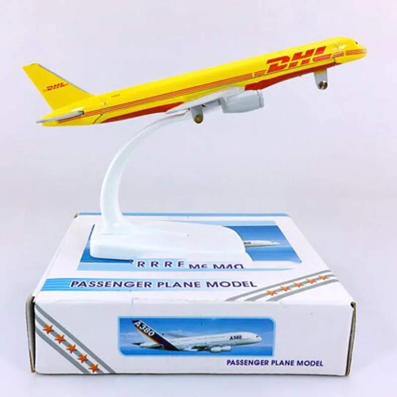 16 см 1:400 Boeing B757-200 модель DHL экспресс- авиалиний w базовый сплав самолет Коллекционная демонстрационная модель коллекции