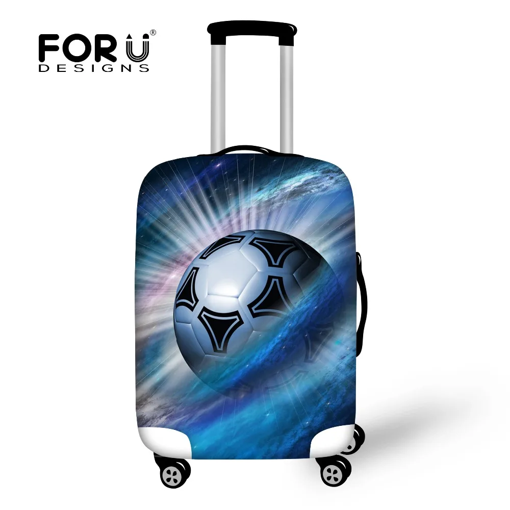 

FORUDESIGNS Travel Suitcase Waterproof Luggage Protective Covers,3D Ball Print Protector Rain Cover for 18 22 26 28 30inch Cases